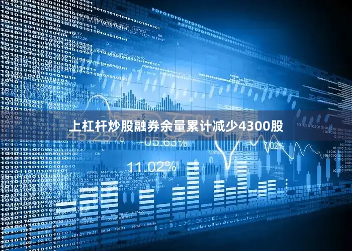 上杠杆炒股融券余量累计减少4300股