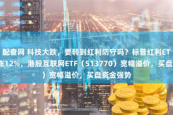 配查网 科技大跌，要转到红利防守吗？标普红利ETF逆市劲涨12%，港股互联网ETF（513770）宽幅溢价，买盘资金强势