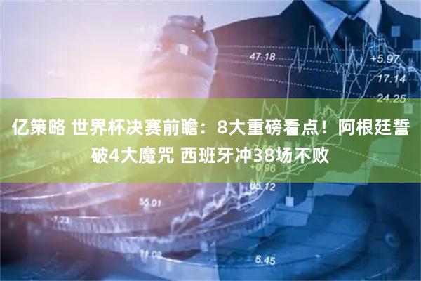 亿策略 世界杯决赛前瞻：8大重磅看点！阿根廷誓破4大魔咒 西班牙冲38场不败
